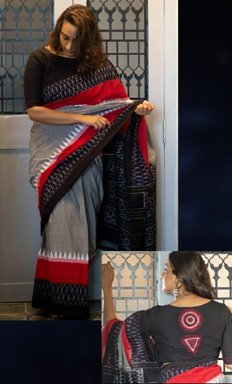 Mg120  New Plain Linen Designer Saree Catalog